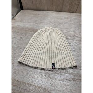 Mushroom Beanie Off White Ribbed